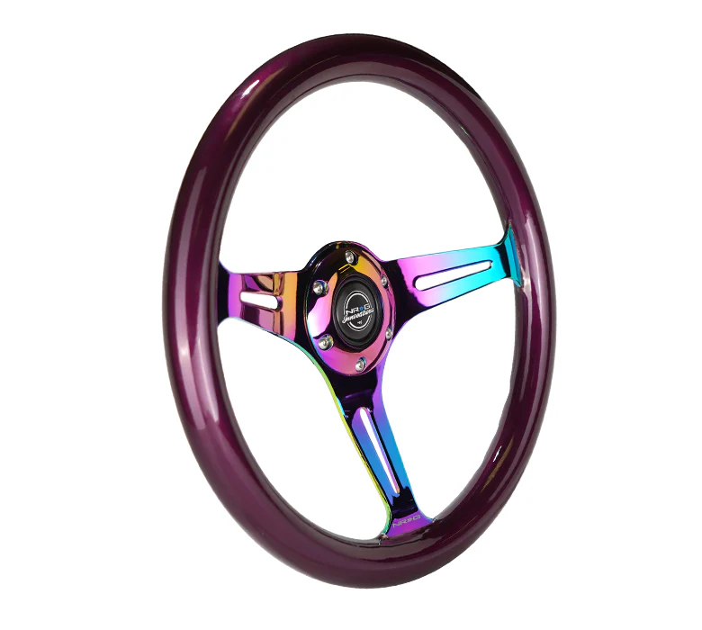 350MM 1.5" DEEP DISH WOOD GRAIN STEERING WHEEL - Image 81