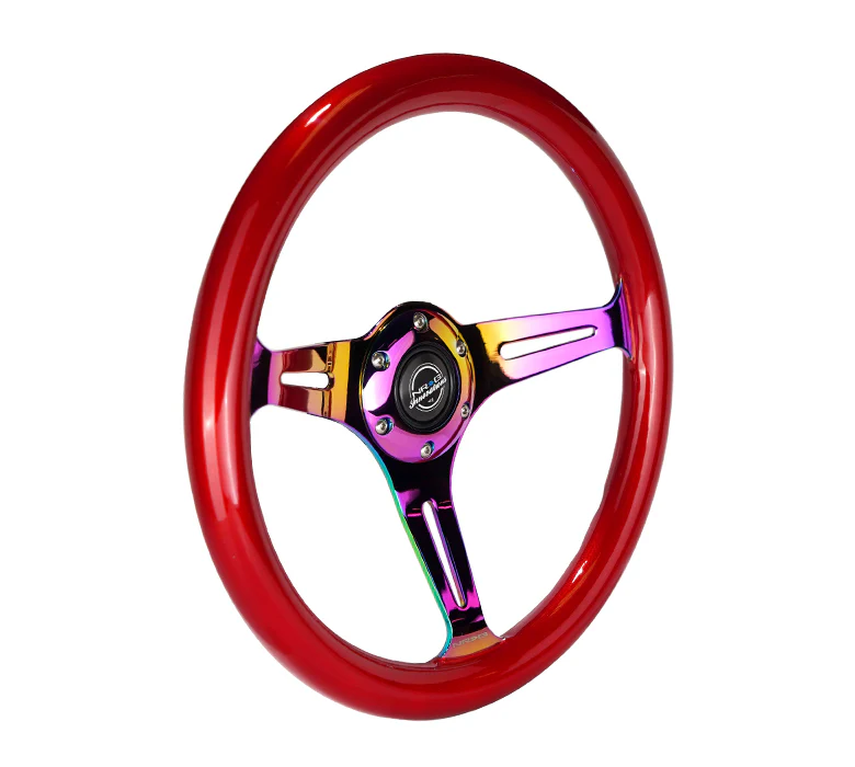 350MM 1.5" DEEP DISH WOOD GRAIN STEERING WHEEL - Image 84