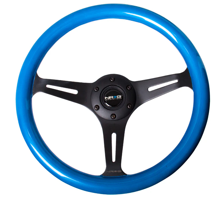 350MM 1.5" DEEP DISH WOOD GRAIN STEERING WHEEL - Image 9