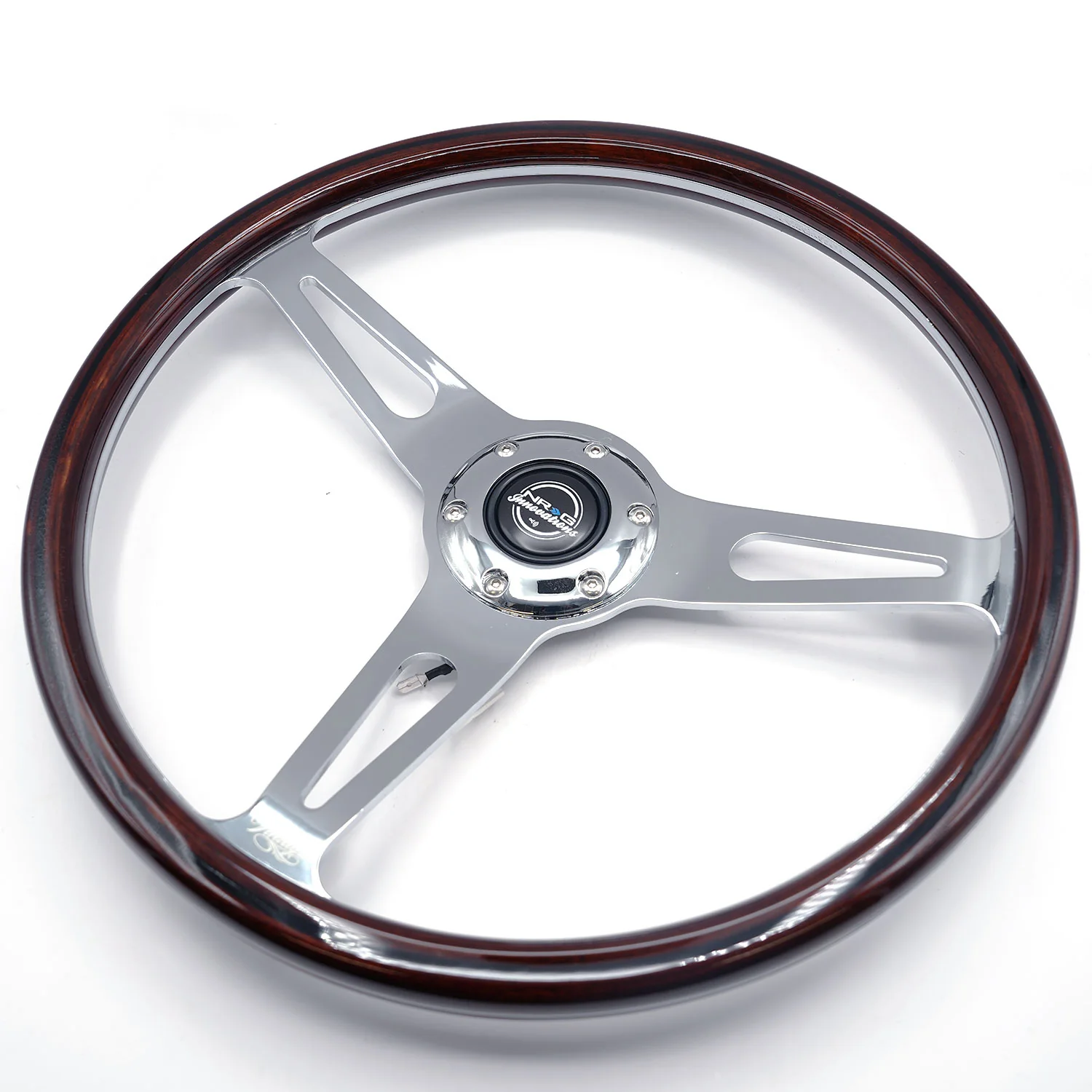 VINTAGE 380MM STEERING WHEEL - Image 6
